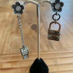 Betsey Johnson Whistle and Camera Earrings